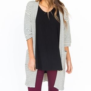 Agnes & Dora Forever Cardi (Ivory & Black)